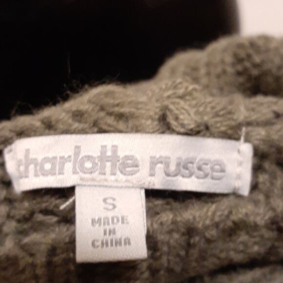 Charlotte Russe. Gray open front Cardigan Sweater With Tie Belt. S - Picture 8 of 8